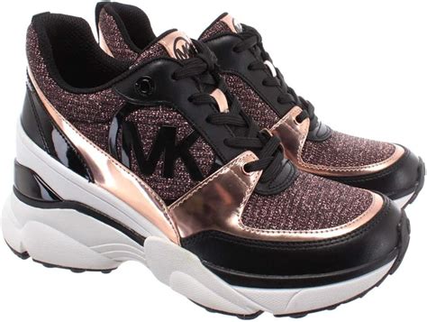 michael kors chunky trainers|Michael Kors rose gold sneakers.